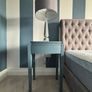 2 crystal style table lamps and side tables Image 3