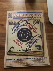 Gerry and the pacemakers signed flyer COA