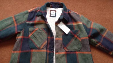 Zara Mens Sherpa Lined Check Jacket - New with Tags