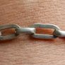 Vintage Sterling Silver Paperclip Chain Bracelet Features Elongated Rectangular Links and a Secure Box Clasp Closure. length 8" - 10,2g Image 2