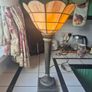 Table lamp Torchiere faux stained glass  uplighter Tablelamp Image 9