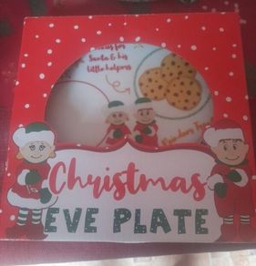 christmas Eve Elf plate