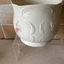 Vintage Donegal Parian Flower Pot & Basket Weaved Vase Image 8