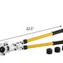 Pipe Crimping Pliers Hand Pressing Kit with 6 Pieces Tool PEX Presser 16 - 32 mm for Composite Pipe Pex-Al-Pex Aluminum Composite Pipes Image 8