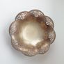 Vintage silver plated footed candy dish with repousse decoration Image 2