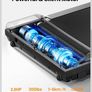 Walking Pad Treadmill, 6km/h Under Desk Treadmill for Home, 2.5HP Quiet Portable Electric Running Pad, Office Mini Walking Machine, 300LBS Capacity, Remote & LED Display, No Assembly Image 3