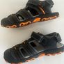 Dunnes Stores Boys Active Sports Sandals Size 1 (Black & Orange) Image 5