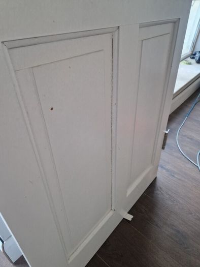 Wood Door Frosted Glass Panel