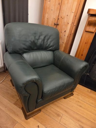 Leather armchair