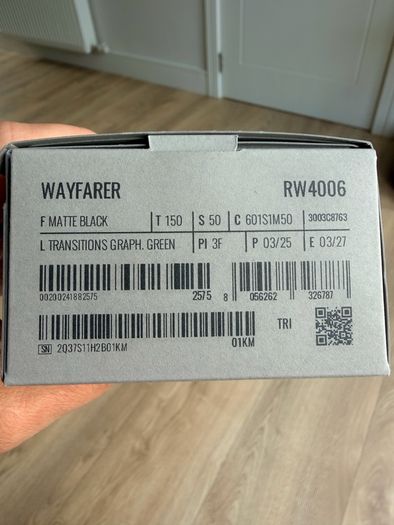 RayBan Meta Wayfarer Smart Sun Glasses Gen.1