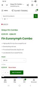 grays fin combo