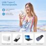 NEW SALE | Handheld Fan Rechargeable USB Hand Fan,Powerful Portable Fan Handheld with 6 Speeds&Digital Display,Quiet Hand Held fans Foldable Mini Fan Personal Neck Travel Fan,Cooling fan for Office Camping Image 2