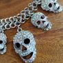 Crystal Skull Goth Choker/Necklace Image 2