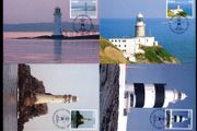 1997 Ireland Lighthouse (The Baily, Tabert, Hook Head &amp; The Fastnet) Stamp Maximum Cards First Day of Issue Cancel with matching stamp.