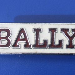 BALLY SHOE STORES - sales assistant store badge (1960's - 1980's)