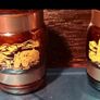 Vintage Amber Glass Irish Salt And Pepper Shakers Image 2