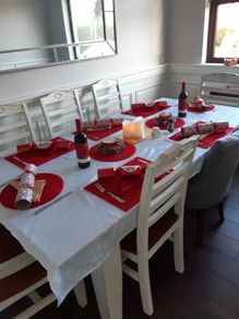 Dining table and chairs