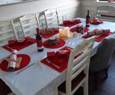 Dining table and chairs