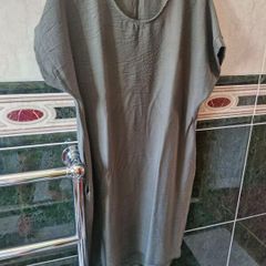 Green summer dress with pockets
