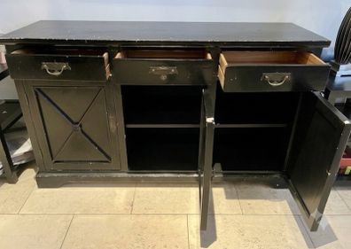 URGENT SELL OFF/ Stunning Vintage Black Sideboard / Buffet Unit