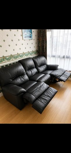3 Piece leather recliner couch
