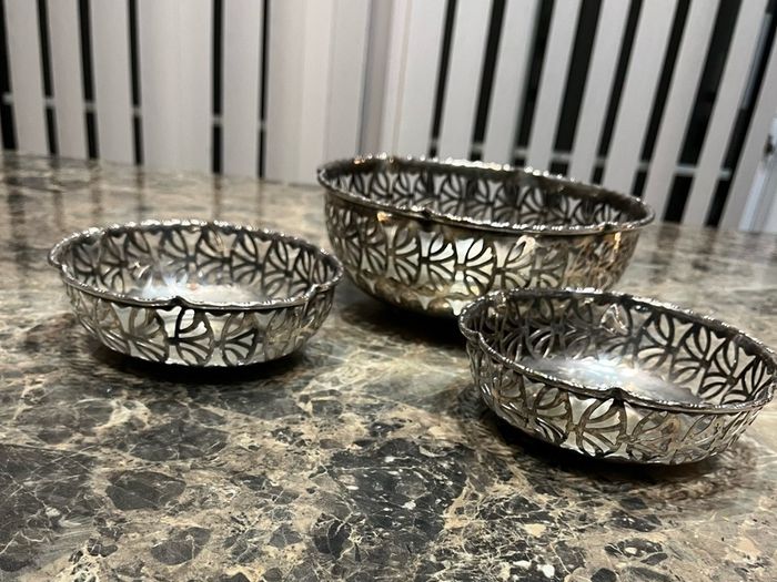 silver plated bowls