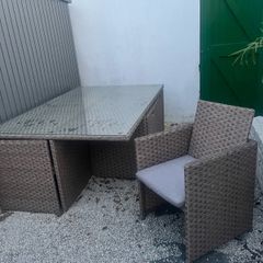 6-Seater Rattan Cube Furniture Set
