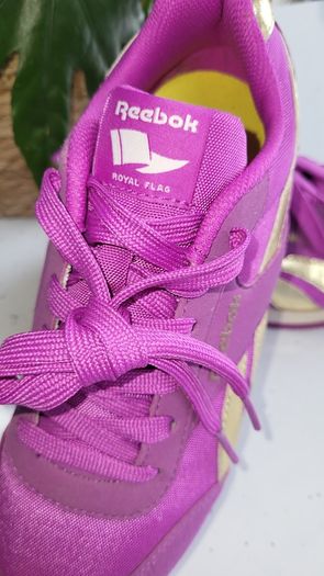 Reebok Classic Ortholite Royal Flag Purple and Gold Sz 4 UK - Bnwt Rrp 70