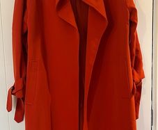Ladies Coat - H&M Size S - Orange