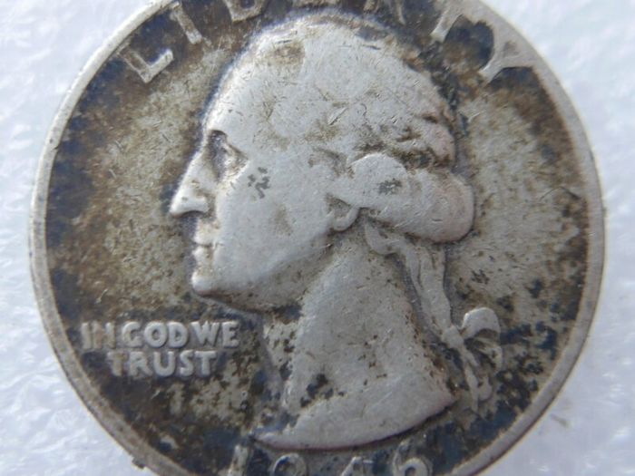 1946 US Washington Quarter Silver Coin