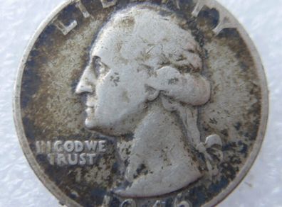 1946 US Washington Quarter Silver Coin