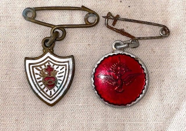Vintage Catholic Devotional Pins