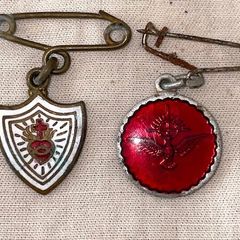 Vintage Catholic Devotional Pins