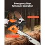52 cc Gas Chainsaw, 18 inch Gas Powered Chainsaw, 2.4 HP Power Chain Saw with Non-Slip Handle, Gas-Powered Chainsaws with Dual Fuel Tanks, For Wood Cutting, Tree Trimming, and Land Clearing Image 7