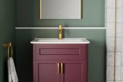 Arch 500x700 brushed brass mirror