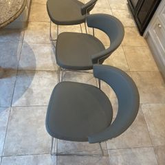 Calligaris leather stool