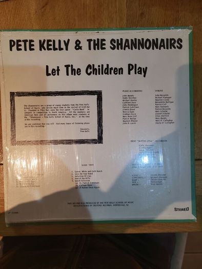 Pete Kelly And The Shannonairs Let The Children Play LP