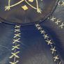 Navy, leather footer Image 3