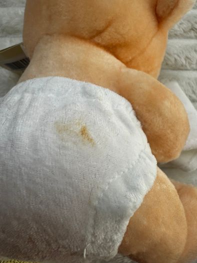 Playmakers Animals rare Baby in glasses approx. 20 cm. no eyes Dirty Plush Please look at the pictures