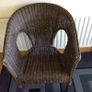 Dark Brown Wicker Tub Chair Image 2