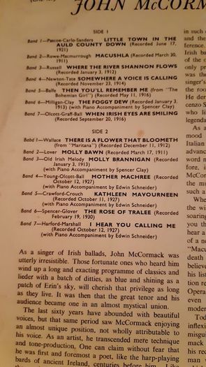 John McCormack LPs Vinyl Selection
