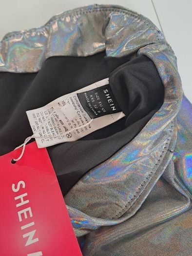 Shein Icon Metallic Skirt / Skort XXS - New with Tags