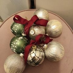 8 luxury christmas baubles from Meadow & byrne