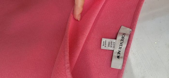 FOREVER NEW Barbie Pink Cut-out One Shoulder knit Sz 10UK - Bnwot Rrp 159 (New)