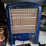 1920s/30s Vintage MAGNET 1930s Art Deco cobalt blue enamel electric fire Image 2