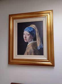 Girl with the pearl earring oil painting