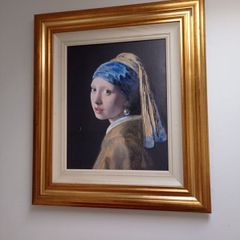 Girl with the pearl earring oil painting