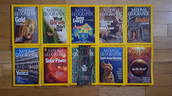 National Geographic magazines x 400 from early 20th century to 2009