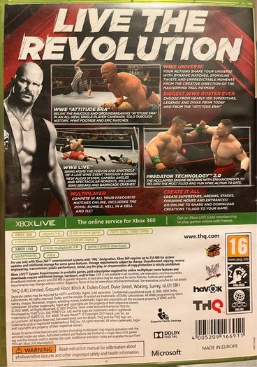 W13 Wrestling 2013 Xbox 360 games