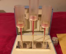 3 candle Newbridge silver